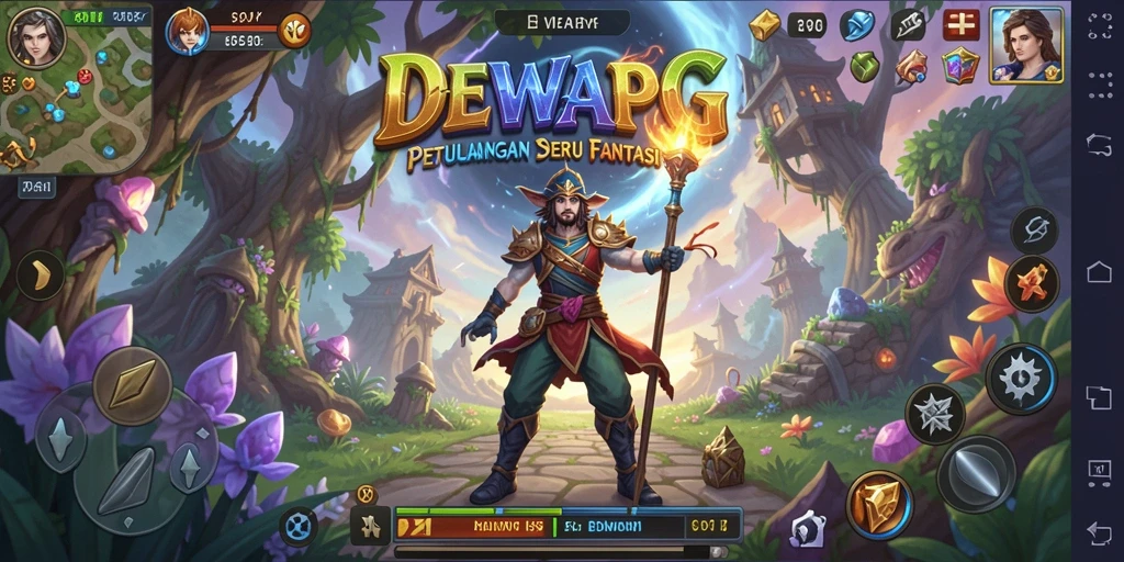 Gameplay seru DEWAPG dalam dunia petualangan yang menantang.