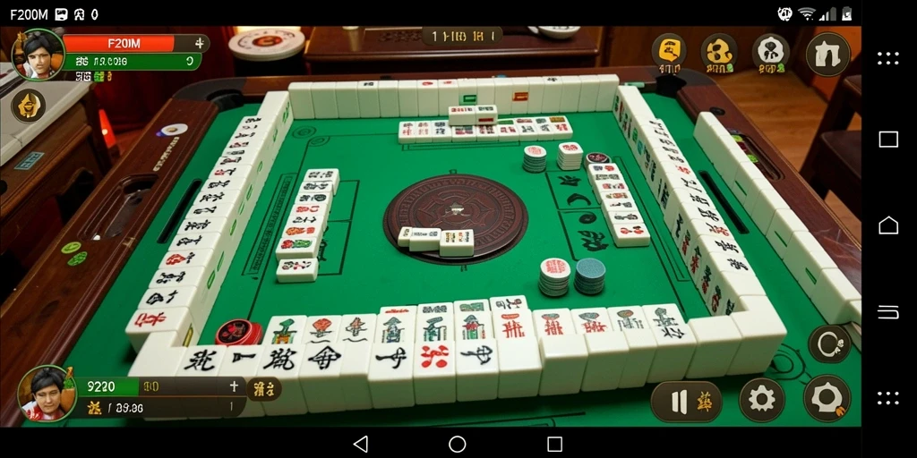 Gameplay seru F200M dengan desain Mahjong yang menawan.
