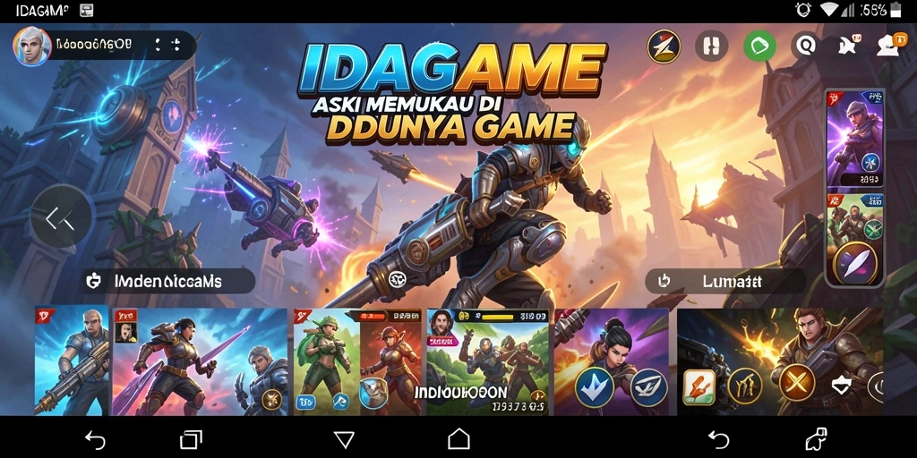 Screenshot gameplay IDAGAME yang menampilkan aksi mendebarkan pemainan.