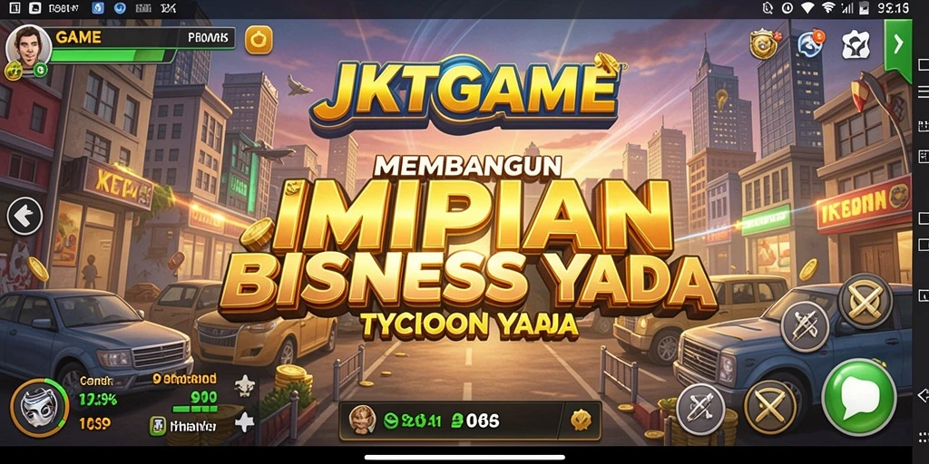 Tampilan menarik dari gameplay Tycoon JKTGAME.