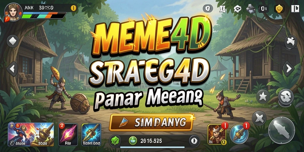 Tampilan gameplay <strong>MEME4D</strong> yang menantang dan strategis.
