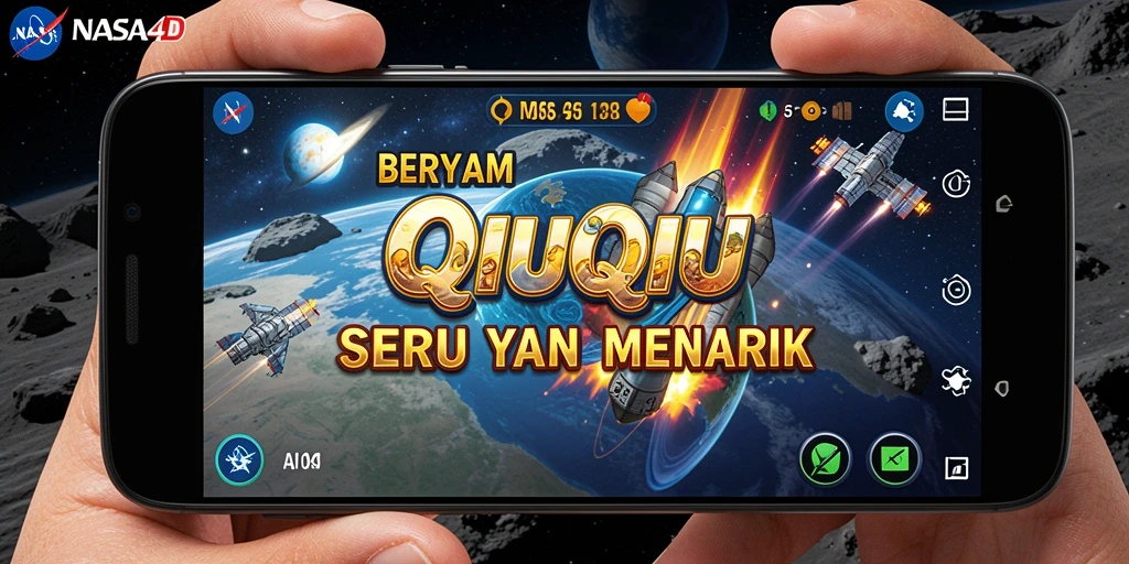 Screenshot utama NASA4D menampilkan keseruan gameplay QiuQiu.