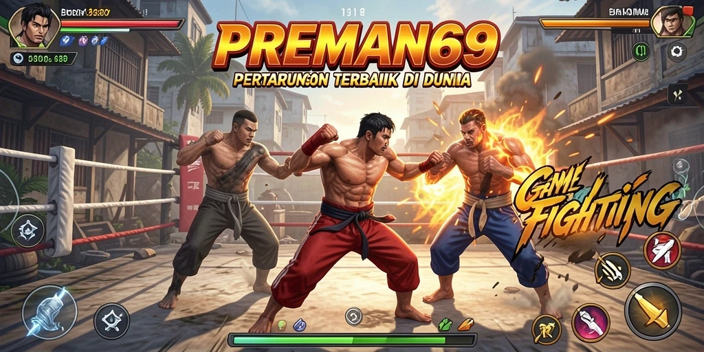 Gambaran aksi bertarung seru di PREMAN69.