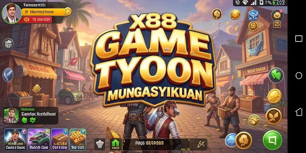 Tampilan gameplay Tycoon yang seru dalam X88.